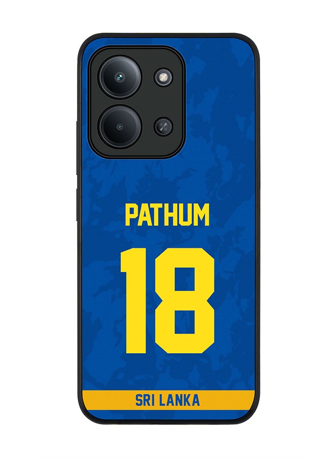For Xiaomi Redmi 15C 4G Case,Slim fit Camera Protection, Shockproof Thin Phone cover  - Sri lanka Pathum Nissanka, Jersey No 18